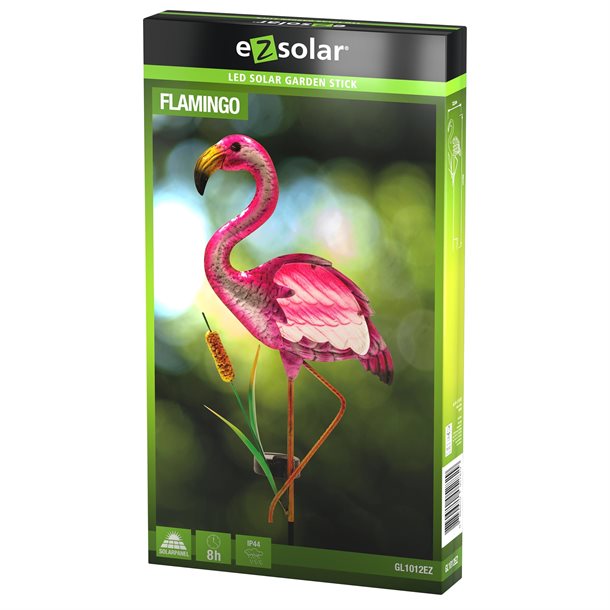 Dekorativ solcellelampe - Flamingo GL1012EZ Flamingo